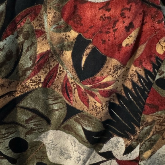 90’s Floral Fall Leaves Button Up Vest Grannycore Teachercore Preppy VTG Friends - Picture 7 of 11